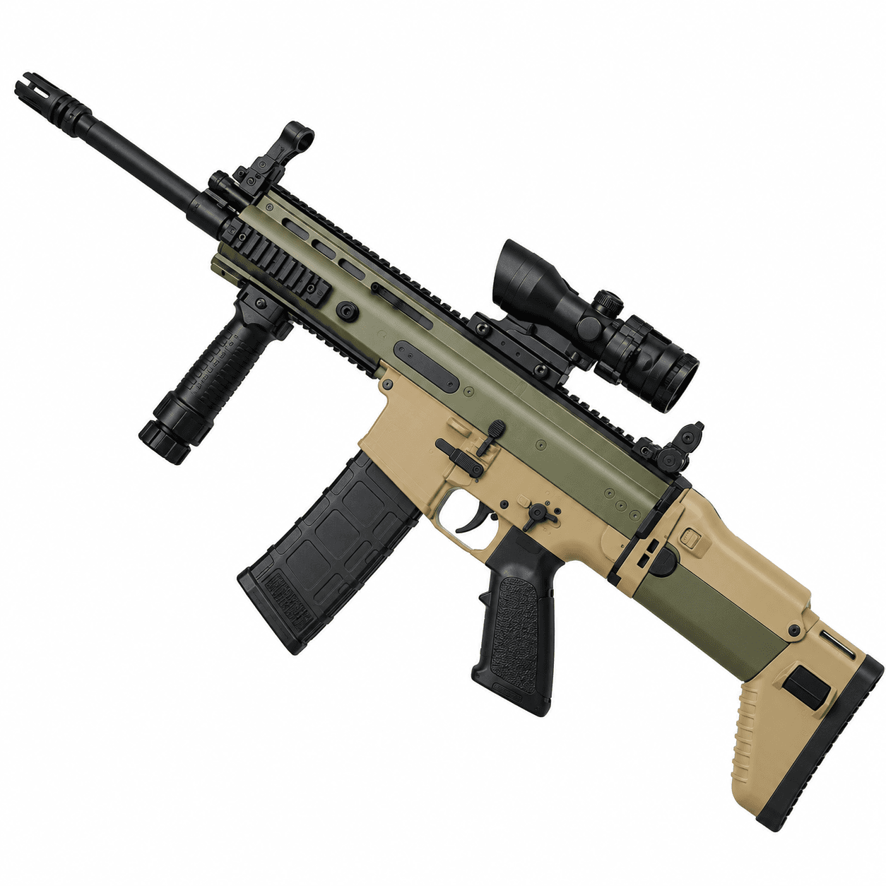 SCAR Gel Blaster beige, vue de droite