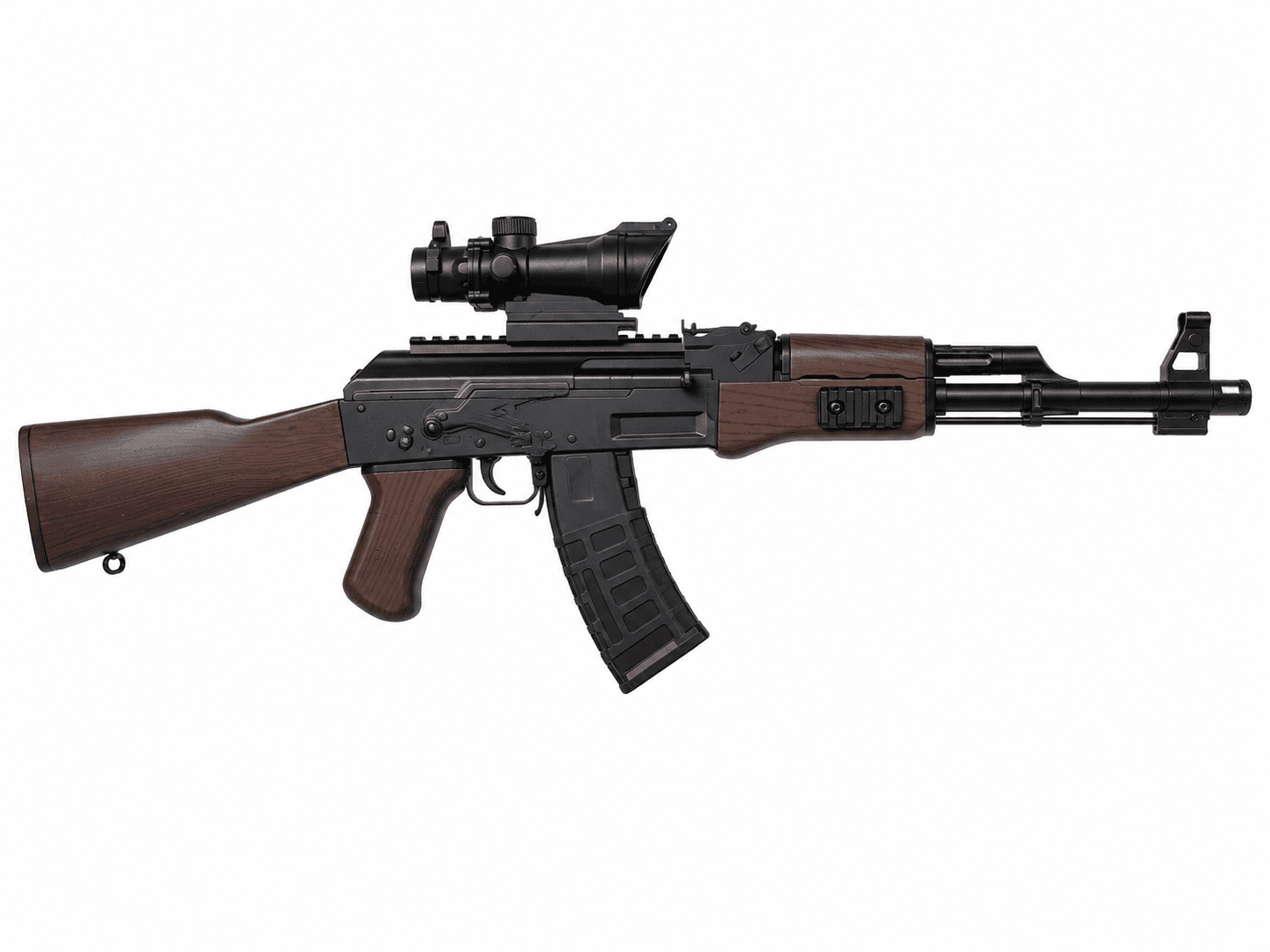 AK47 Gel Blaster kinderen zwart, rechterkant